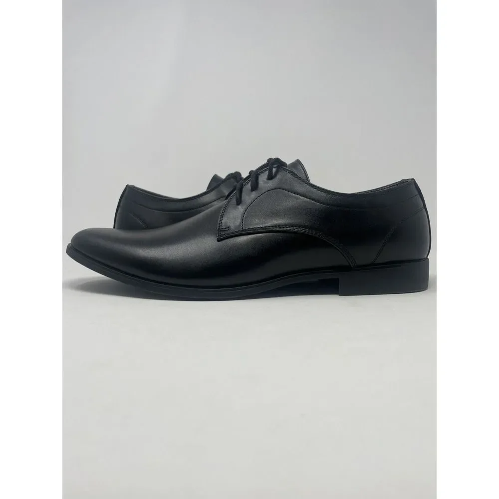Perry Ellis Portfolio Jess Black Oxford Dress Shoes Ultra Foam Mens Size 11.5